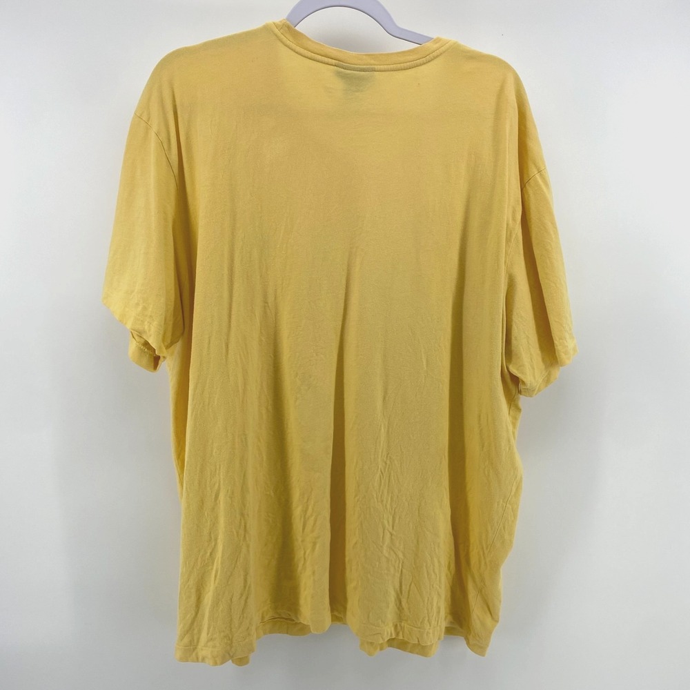 Polo Ralph Lauren T Shirt Mens Bright Yellow Short Sleeve 100% Cotton Size XL - Picture 4 of 4